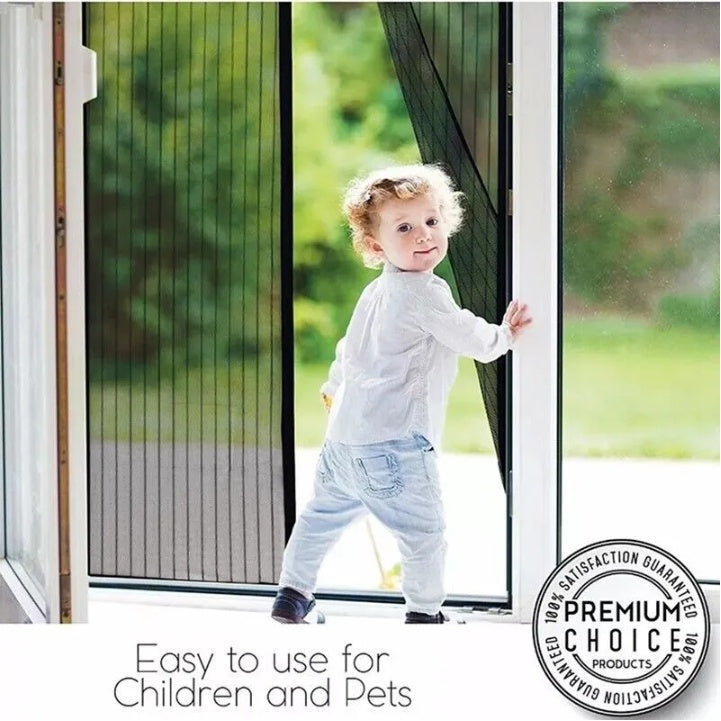 Magnetic Mesh Screen Door