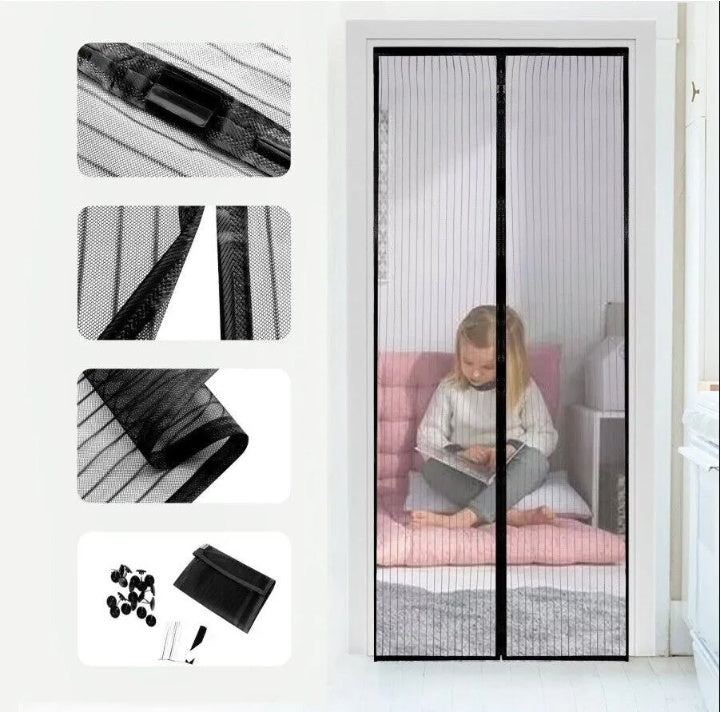 Magnetic Mesh Screen Door