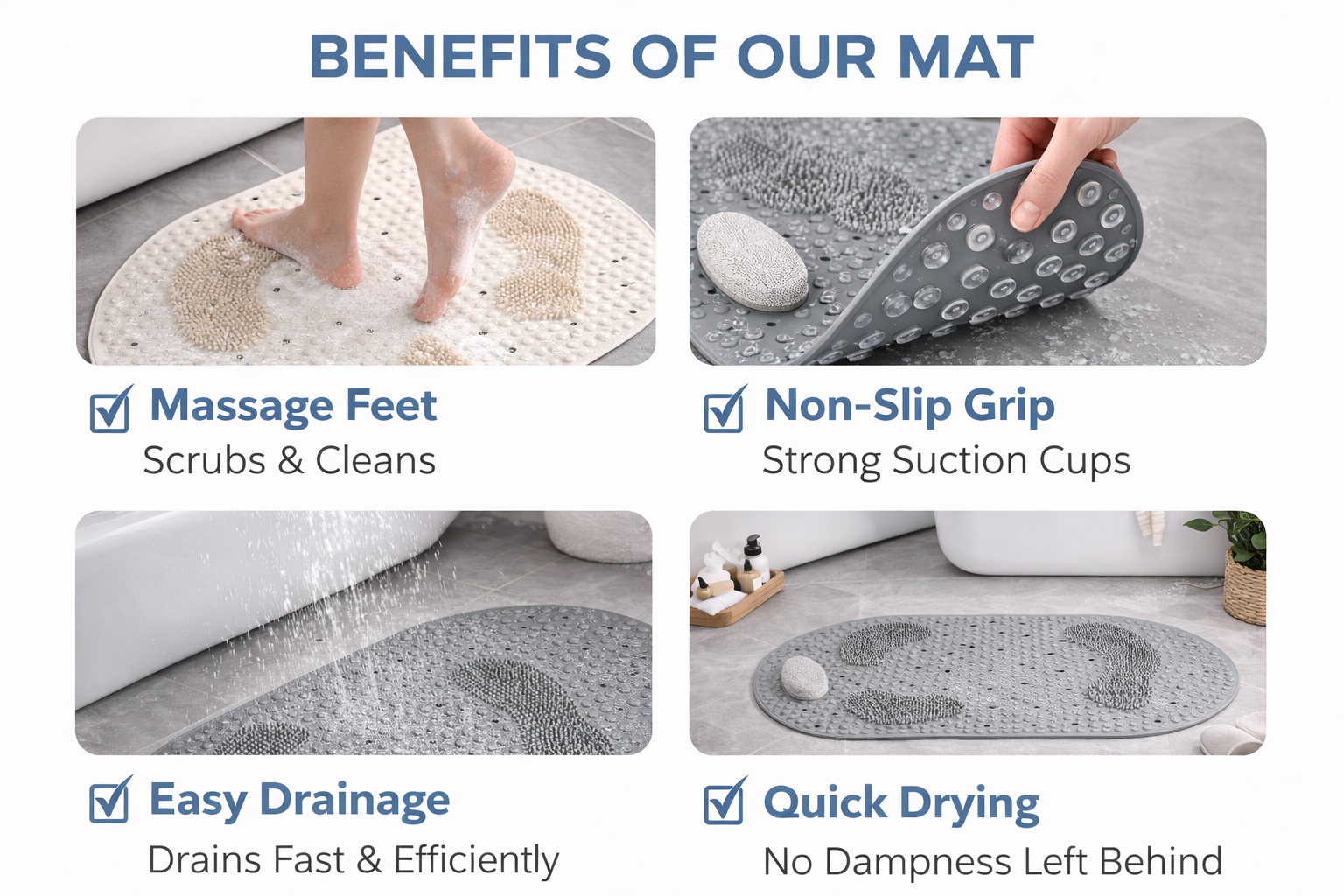 Anti-Slip Bathroom Floor Mat