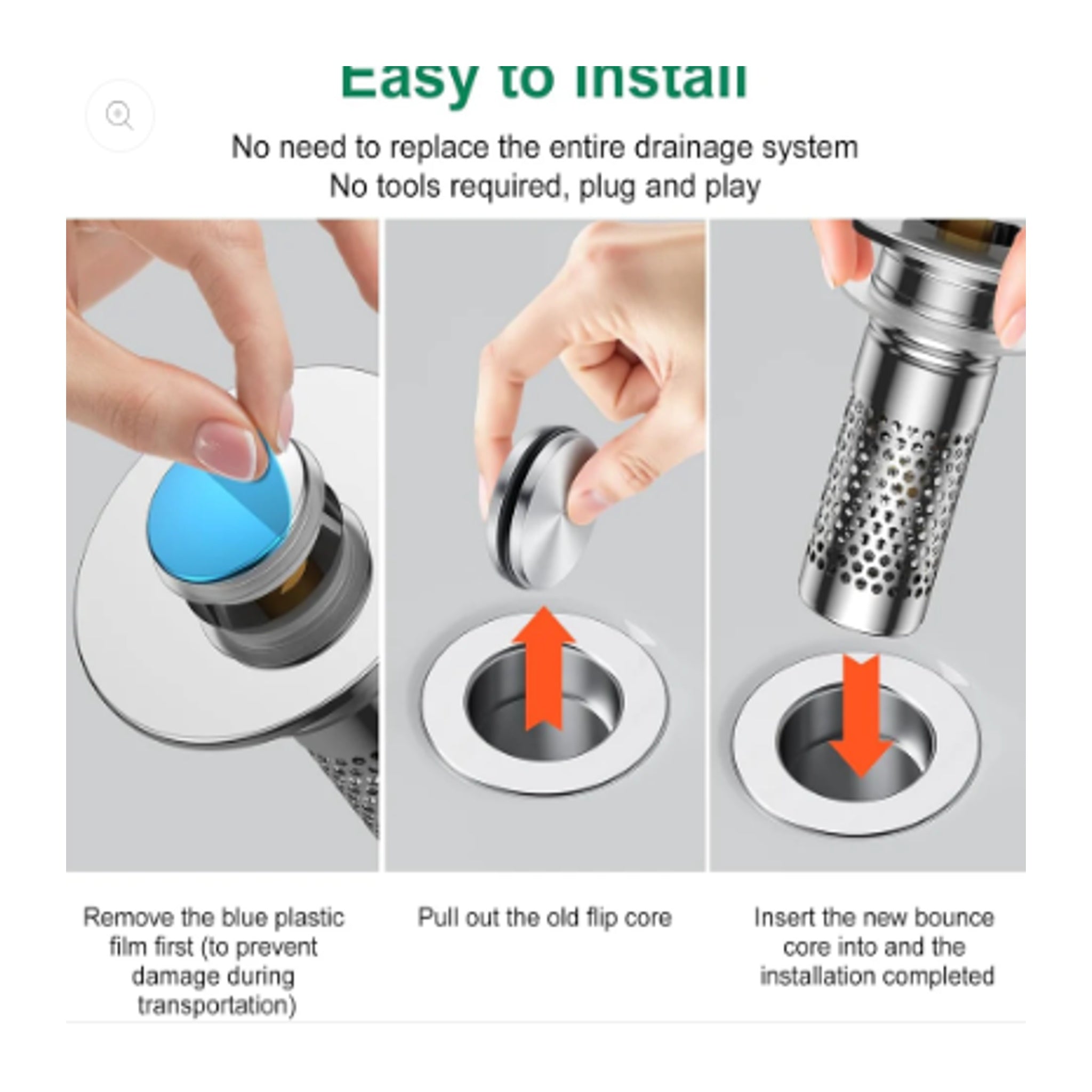 Universal Sink Hair Catcher