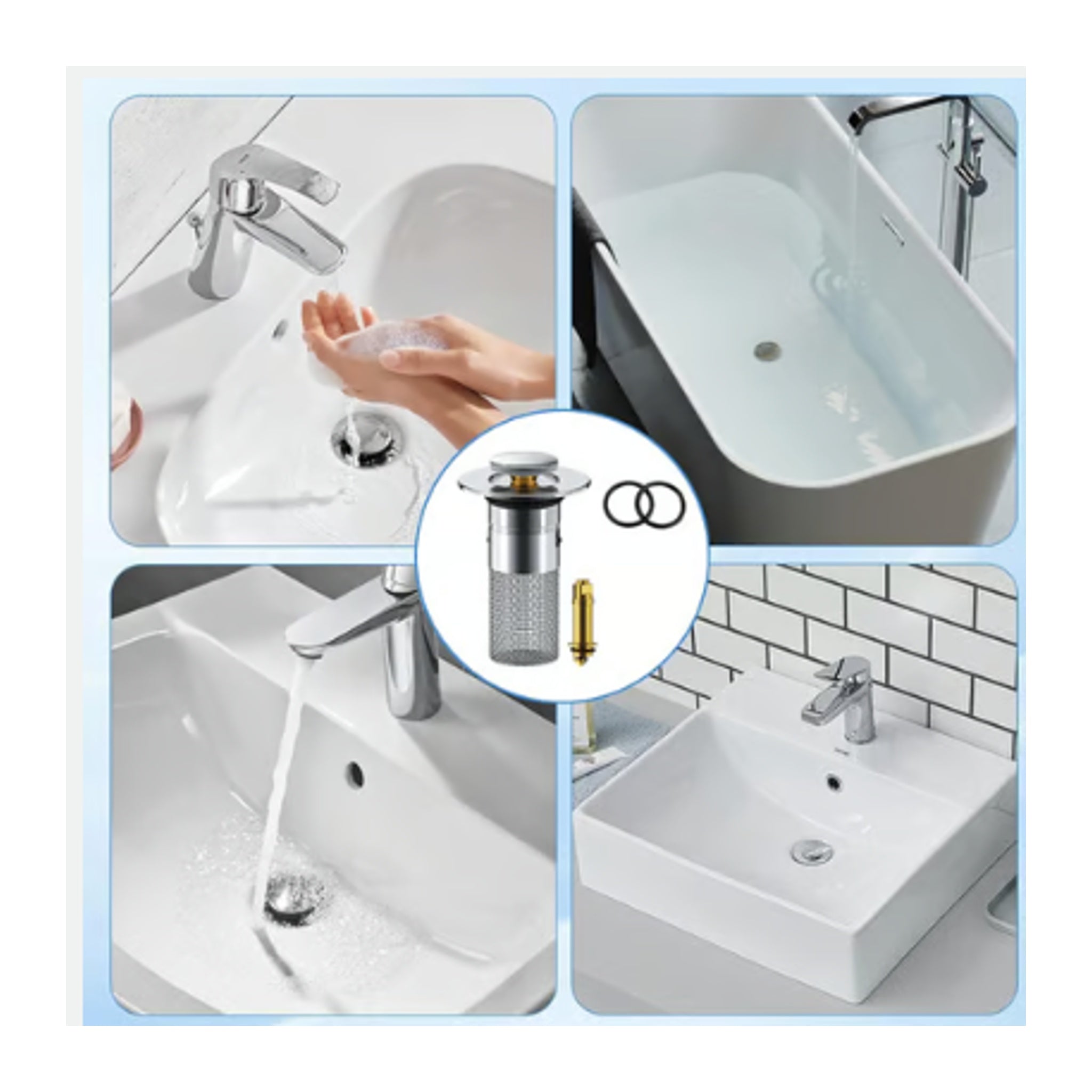 Universal Sink Hair Catcher